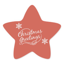 雪の結晶の赤いクリスマスの挨拶