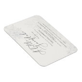 雪の結晶の赤ちゃんシャワーの招待 マグネット (右側)