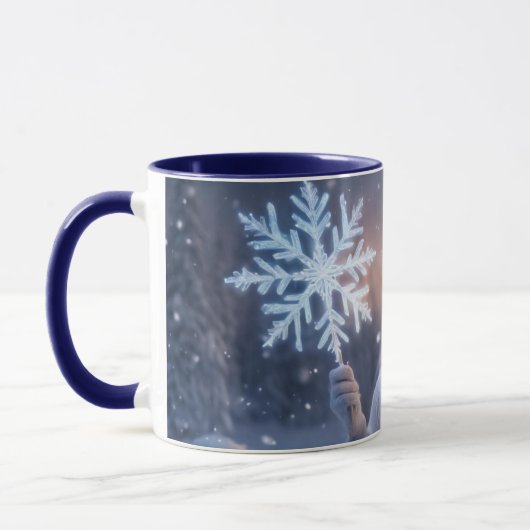 雪の結晶は… マグカップ (左)