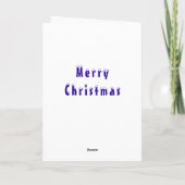 雪の結晶を使った冬のクリスマスカード カード (裏面)