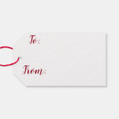 雪の結晶を持つメリークリスマス ギフトタグ (裏面横)