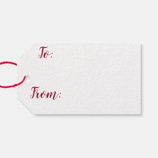 雪の結晶を持つメリークリスマス ギフトタグ (裏面横)