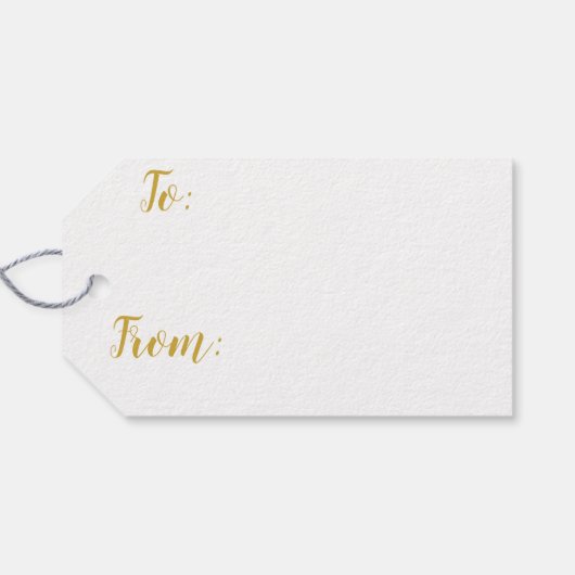 雪の結晶を持つメリークリスマス ギフトタグ (裏面横)