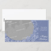 雪の結晶アート水平写真カード2 シーズンカード (正面/裏面)