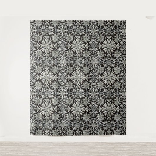 雪の結晶アート タペストリー (正面)
