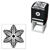 雪の結晶スタンプ(自動浸透インク) セルフインキングスタンプ (インサイチュ)