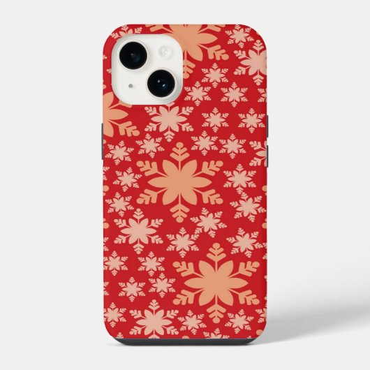 雪の結晶スマホケース iPhoneケース (裏面)