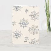 雪の結晶ディアクリスマス カード (裏面)