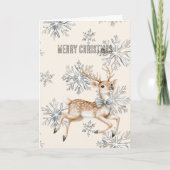 雪の結晶ディアクリスマス カード (正面)