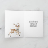 雪の結晶ディアクリスマス カード (内部)