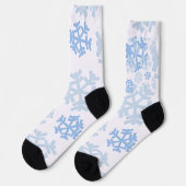 雪の結晶パターン ソックス (左)
