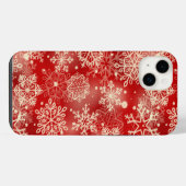 雪の結晶パターン iPhoneケース (裏面横)