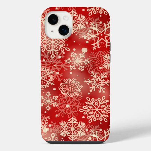雪の結晶パターン iPhoneケース (裏面)