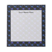 雪の結晶ブルーパープルオンブラック