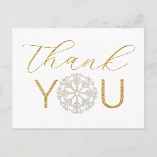 雪の結晶ベイビーシャワー感謝祭ポストカード | 冬 ポストカード (正面)