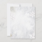 雪の結晶ランタンストリングライトリハーサルディナー 招待状 (裏面)