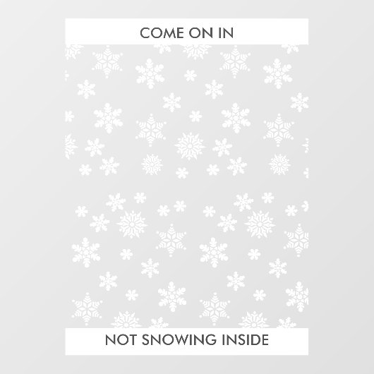 雪の結晶冬のビジネスまたはホームエントリー大型 ウィンドウサイン (シート)