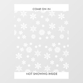 雪の結晶冬のビジネスまたはホームエントリー 8x11＆アップ ウィンドウサイン