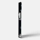 雪の結晶柄 ブラック フォンケース Case-Mate iPhoneケース (裏面 / 右)