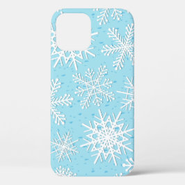 雪の結晶模様 iPhone 12ケース