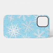 雪の結晶模様 iPhoneケース (裏面横)