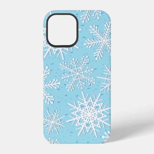 雪の結晶模様 iPhoneケース (裏面)