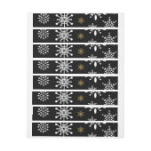 雪の結晶13 ラップアラウンドラベル (シート)