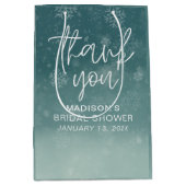 雪の結晶 ウインターブライダルシャワー ミディアムペーパーバッグ (正面)