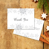 雪の結晶 ウインター ブライダル シャワー 感謝