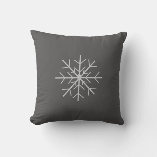 雪の結晶 クッション (正面)