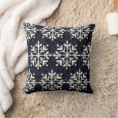 雪の結晶 クッション (ブランケット)