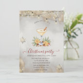 雪の結晶, クリスマス ピン ツリー ライト 会社 招待 招待状 (スタンド正面)