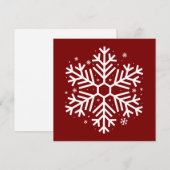 雪の結晶 クリスマス プレゼント 冬 Xmas 家族 (正面/裏面)