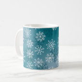 雪の結晶 コーヒーマグカップ (正面左)