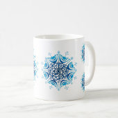 雪の結晶 - コーヒーマグカップ (正面右)