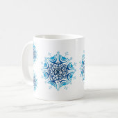 雪の結晶 - コーヒーマグカップ (正面左)