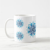 雪の結晶 - コーヒーマグカップ (左)
