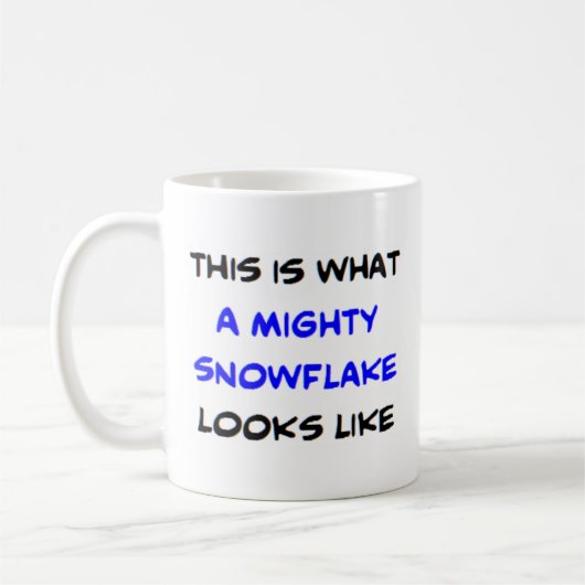 雪の結晶 コーヒーマグカップ (左)
