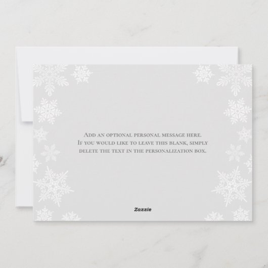 雪の結晶 シーズンカード (裏面)