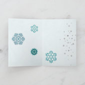 雪の結晶 ジュエルド 3D ブランク カード (内部)