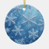 雪の結晶 セラミックオーナメント (正面)