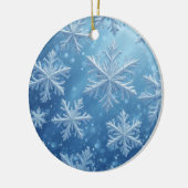 雪の結晶 セラミックオーナメント (左)