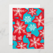 雪の結晶 ノートカード (正面/裏面)