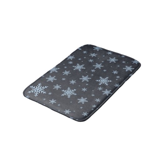 雪の結晶 バスマット (アングル)