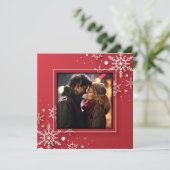 雪の結晶 フォトフレーム シーズンカード (スタンド正面)