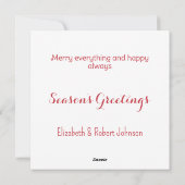 雪の結晶 フォトフレーム シーズンカード (裏面)