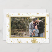 雪の結晶 フォト クリスマス シック シンプル カリグラフィー (正面)