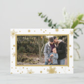 雪の結晶 フォト クリスマス シック シンプル カリグラフィー (スタンド正面)