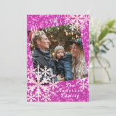 雪の結晶 フォト マゼンタ シーズンカード (スタンド正面)