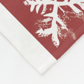 雪の結晶 フリースブランケット (角)